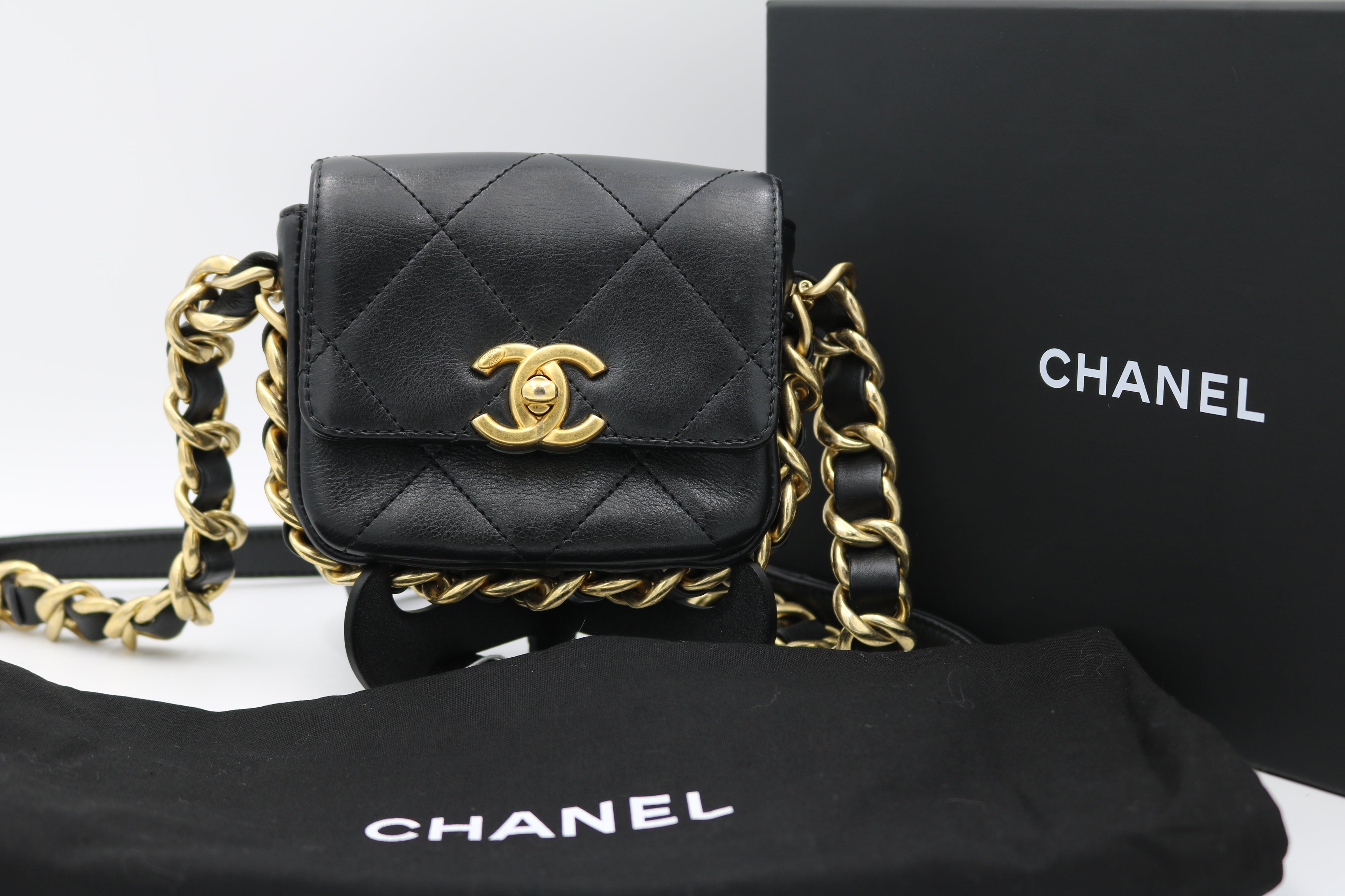 Chanel Quilted Mini Bag- Framing Chain Flap