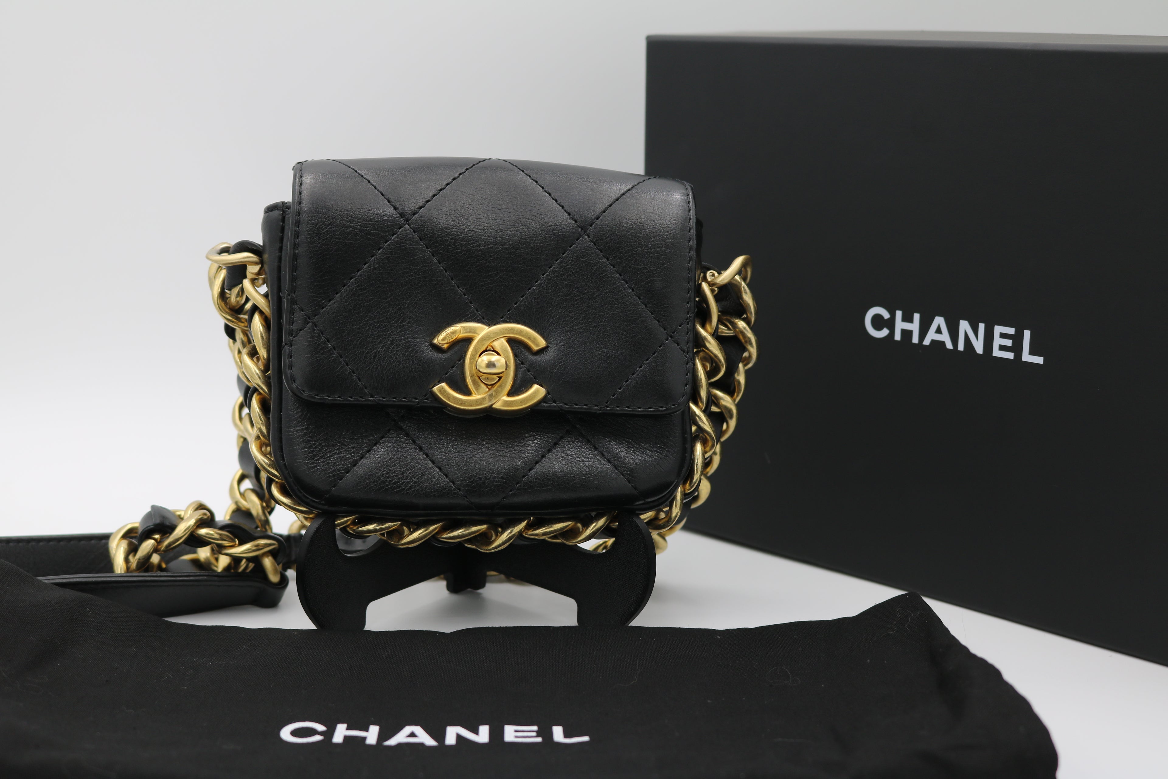 Chanel Quilted Mini Bag- Framing Chain Flap
