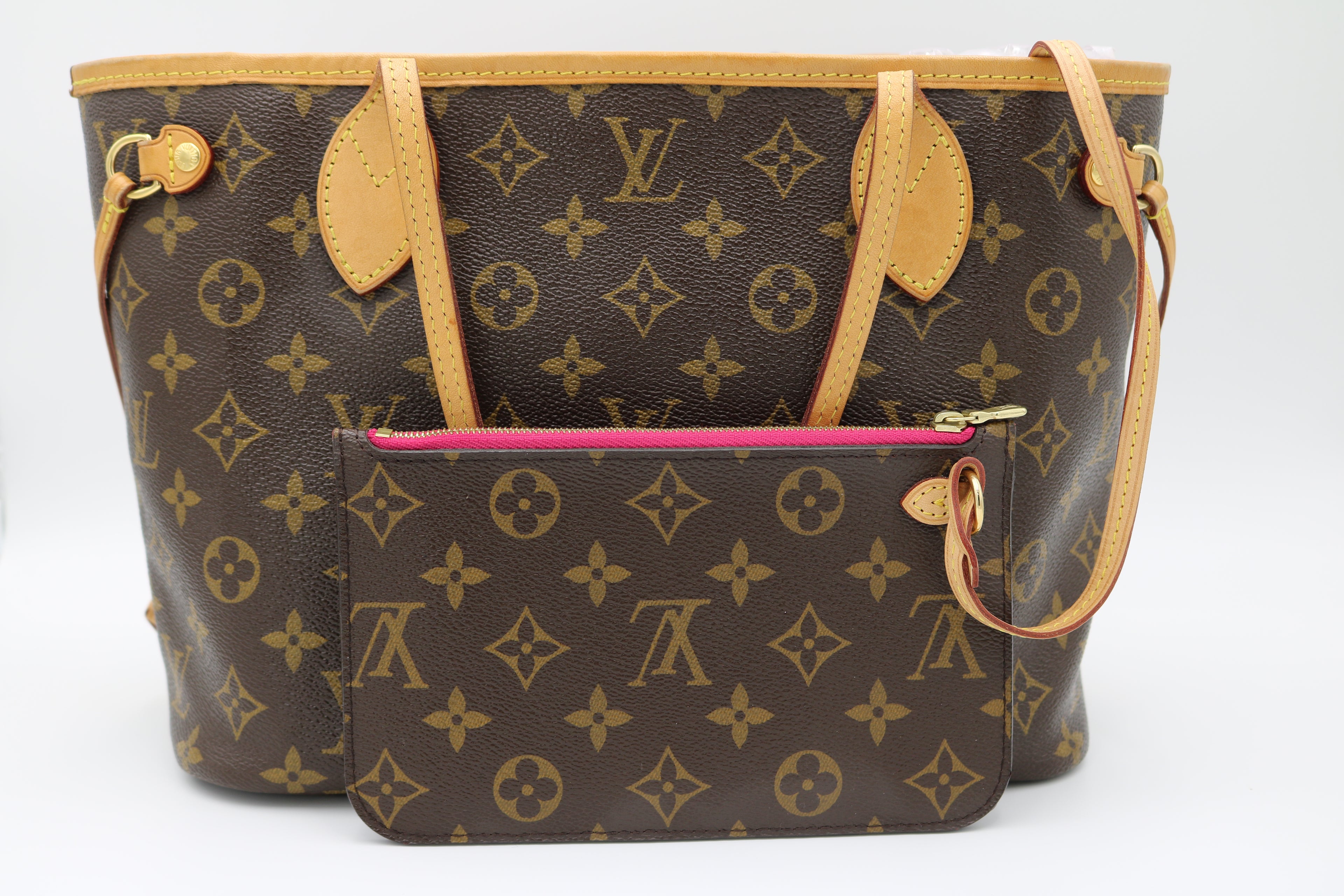 Louis Vuitton Neverfull PM Monogram Tote M41245 with Pochette