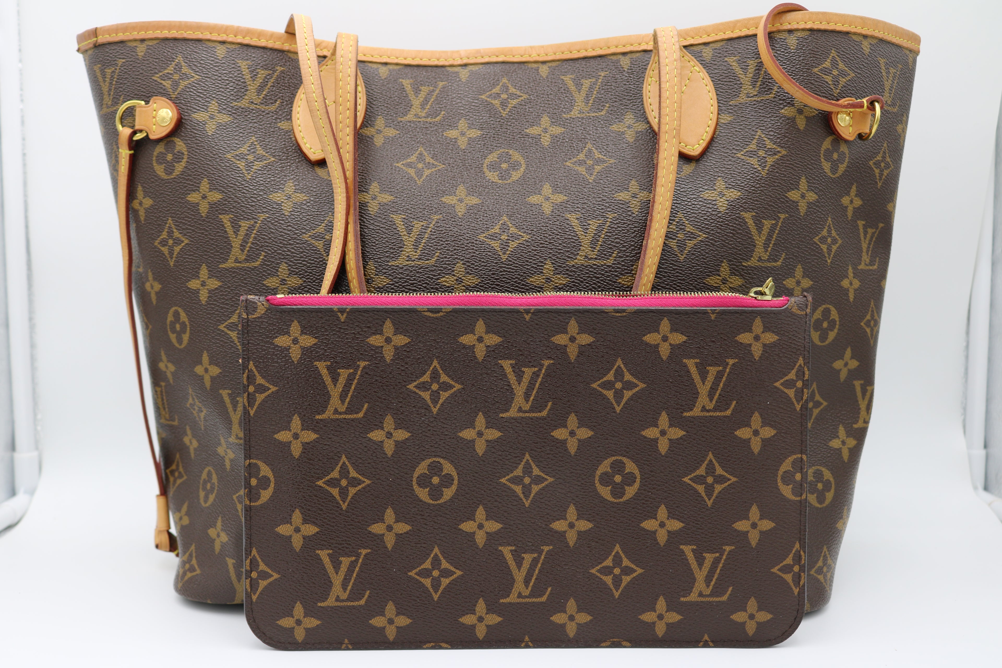 Louis Vuitton Neverfull Monogram Tote MM M41178 with Pochette